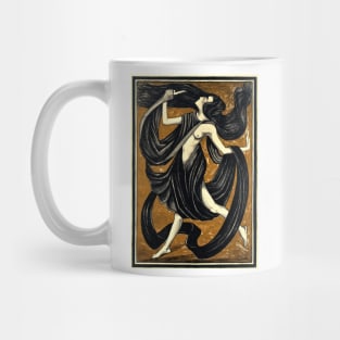 Dream Dancer, Woman Draped in Black 1919 Henk Schilling Mug